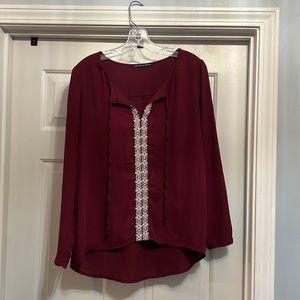 Wine colored shirt